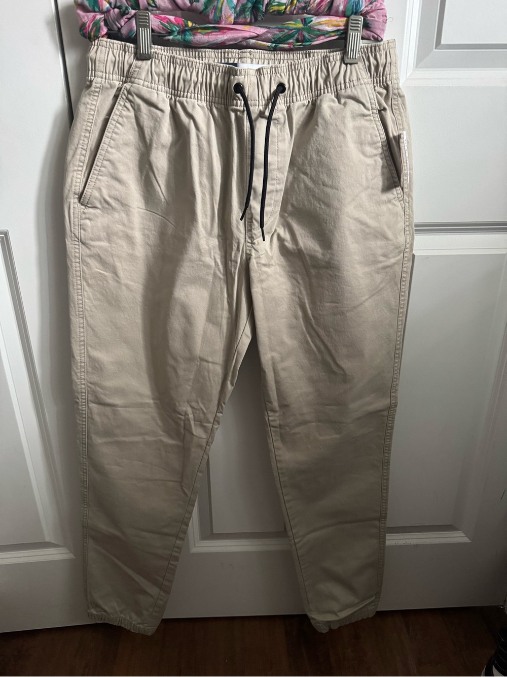 Old Navy Men's Drawstring Joggers - Cream/Tan